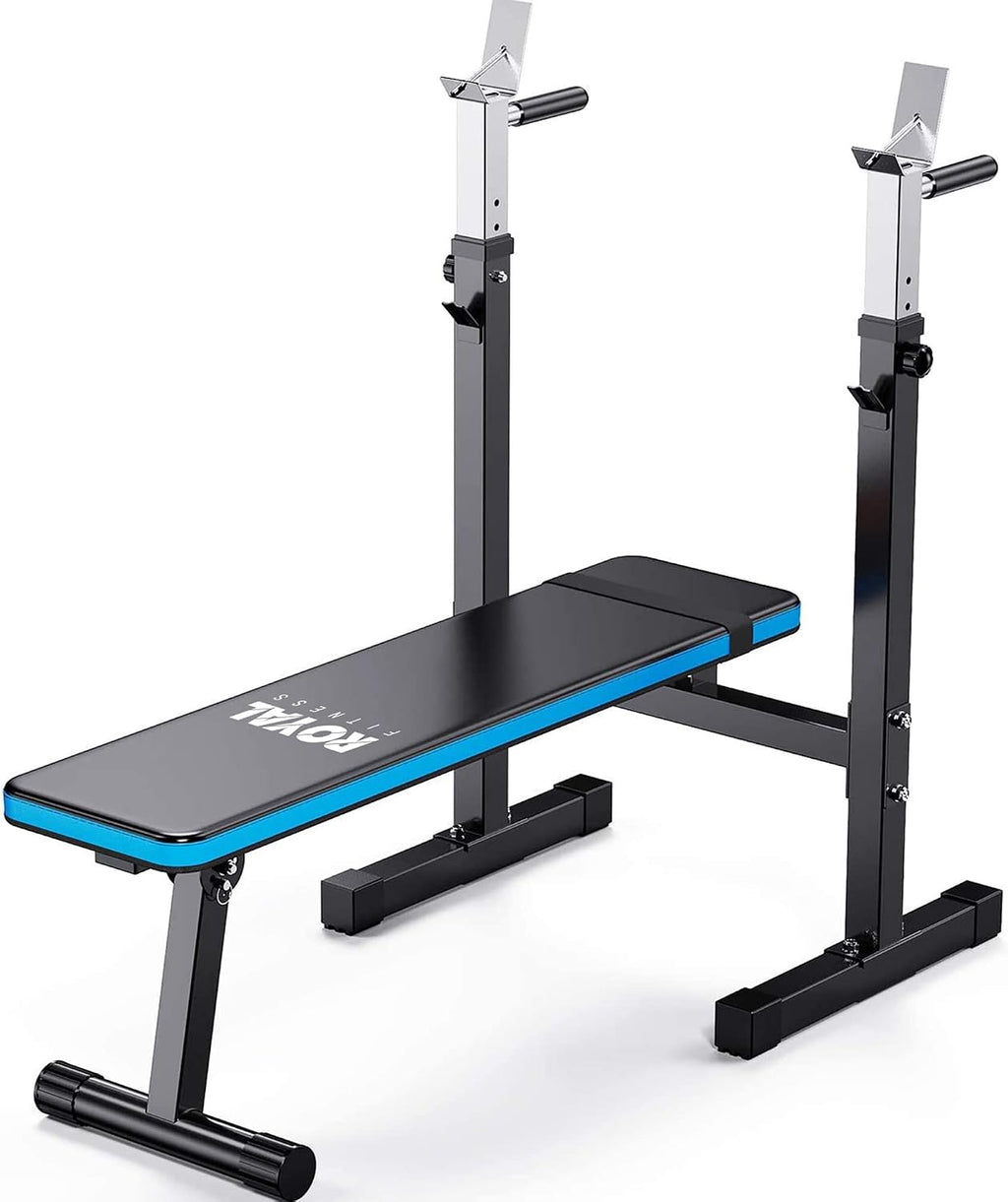 Adjustable Weight Bench with Barbell Rack