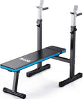 Adjustable Weight Bench with Barbell Rack