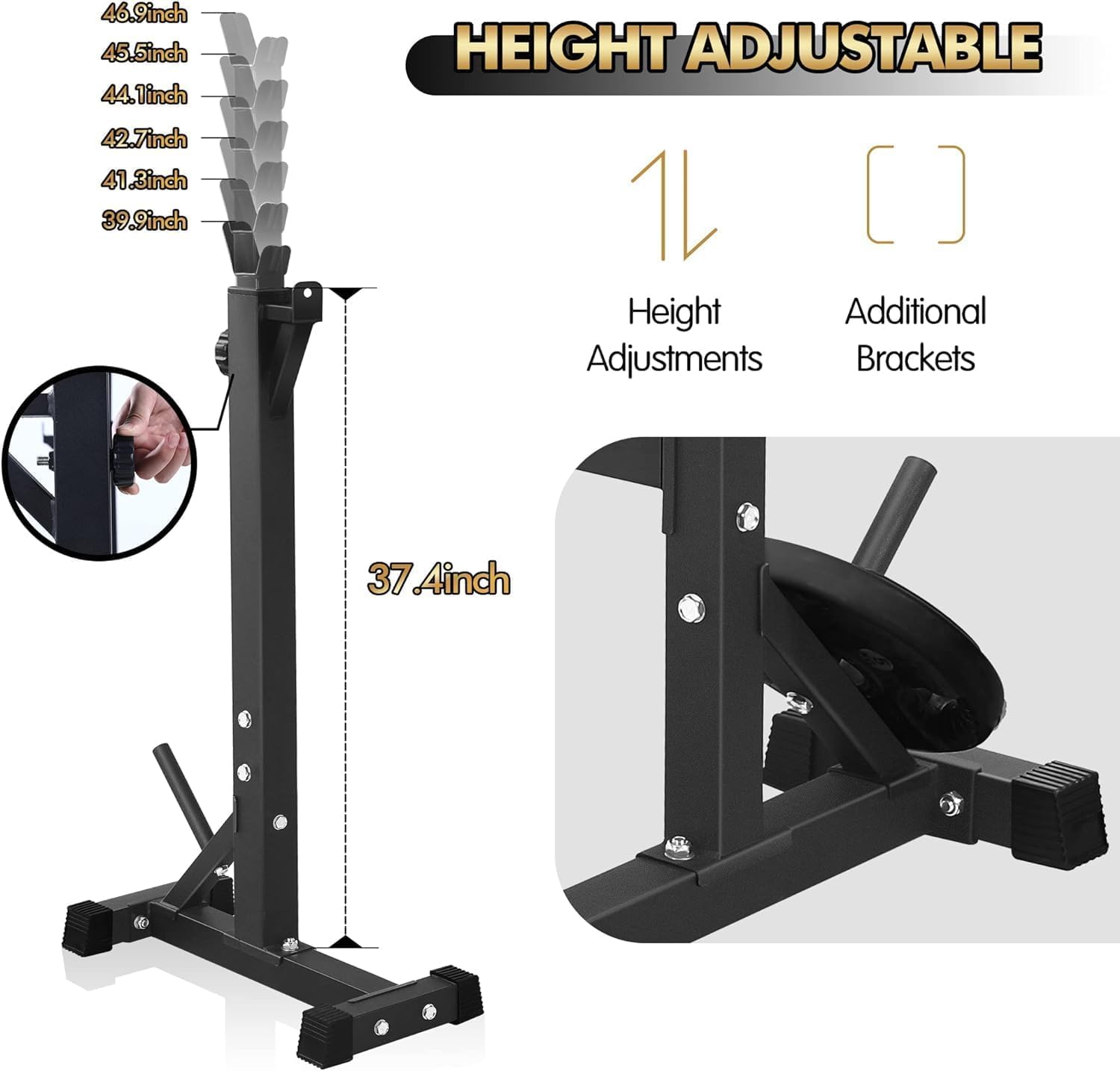 Olympic Weight Bench Press with Squat Rack