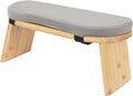 Foldable Bamboo Cushioned Meditation Bench