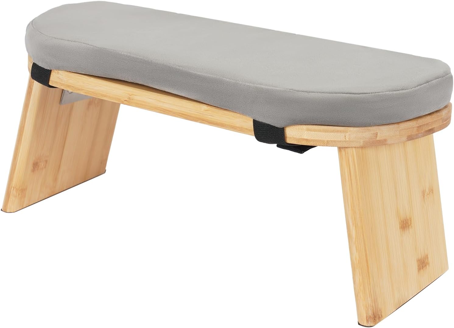 Foldable Bamboo Cushioned Meditation Bench