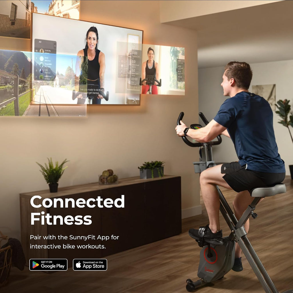 Bluetooth Foldable X-Bike with SunnyFit App