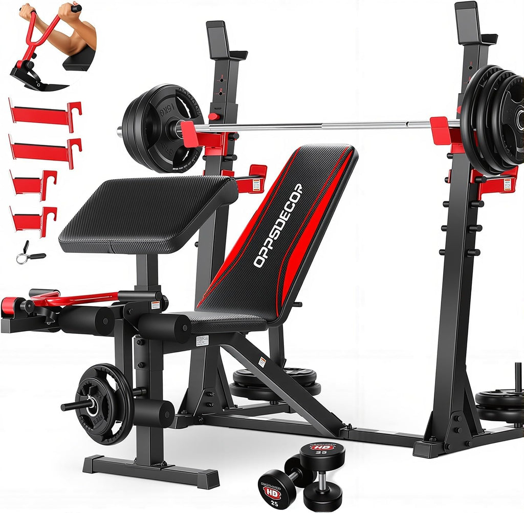 900LBS Pro Multi-Function Weight Bench Set