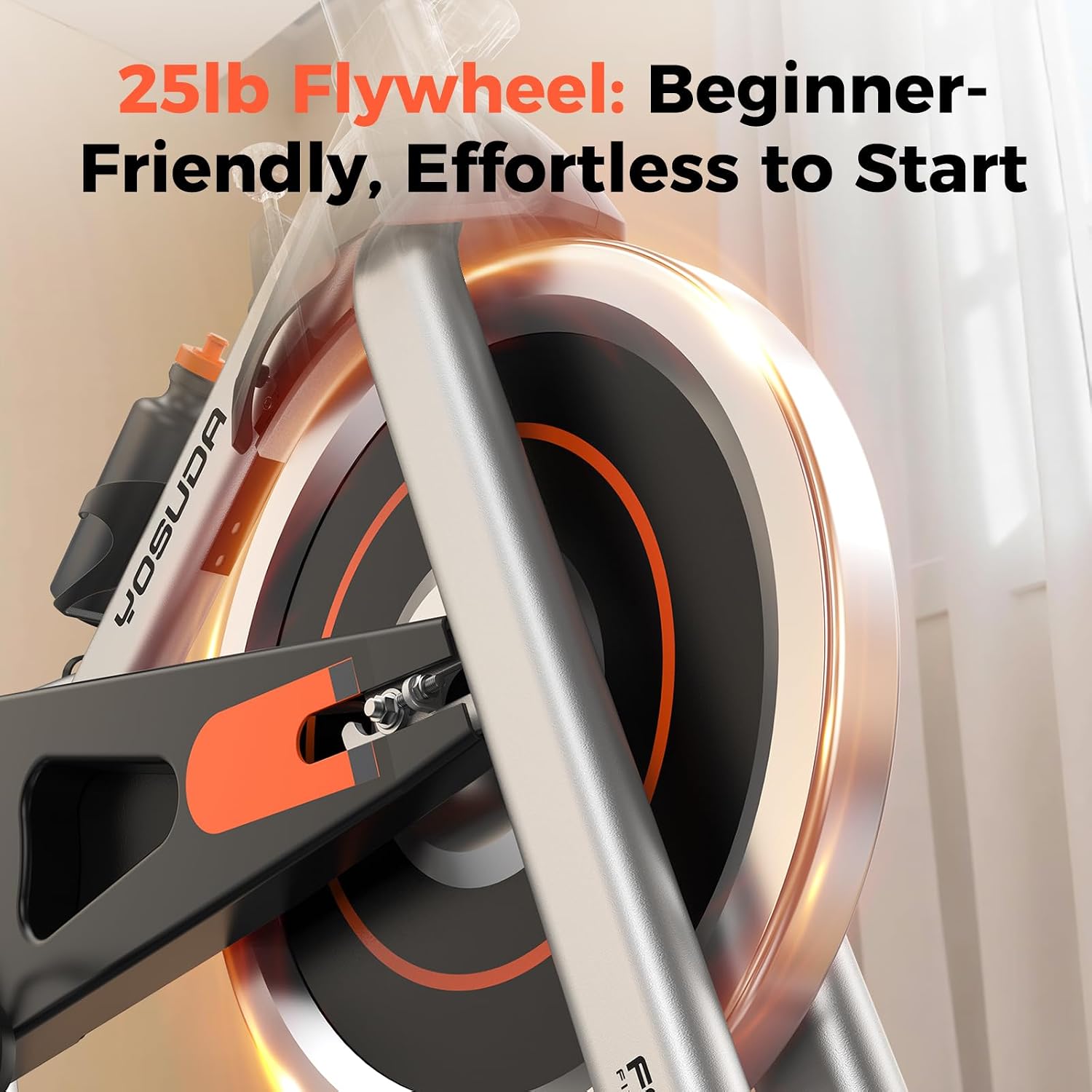 Magnetic Indoor Cycling Bike with Fitness App
