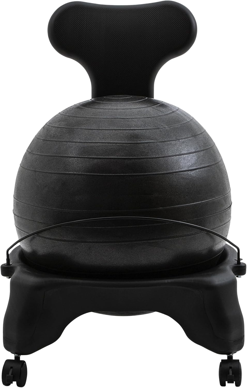 Black Wheeled FitPro Balance Ball Chair