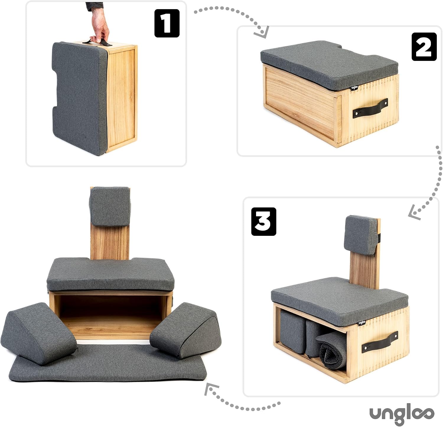 Portable Back Support Meditation Floor Chair