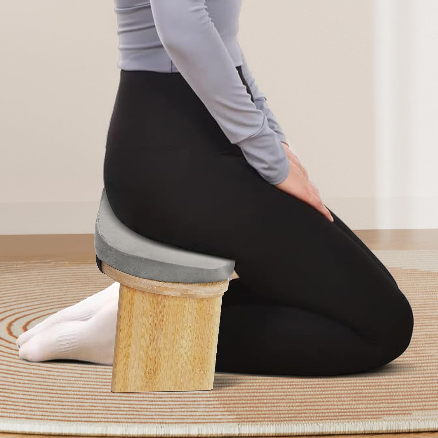 Portable Bamboo Folding Meditation Bench