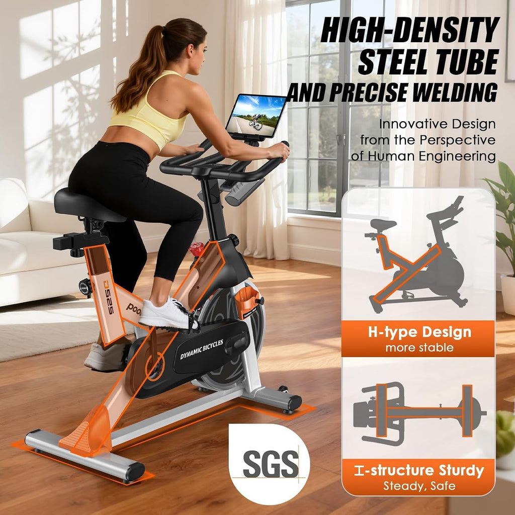 350LBS Magnetic Indoor Cycling Bike with Fitness App