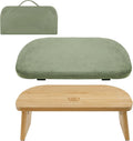 Green Bamboo Folding Meditation Bench