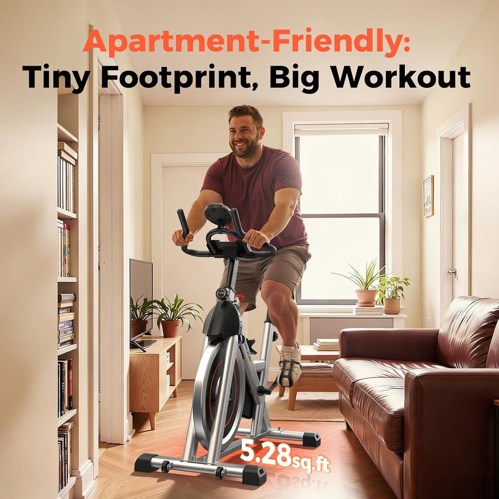 Magnetic Indoor Cycling Bike with Fitness App