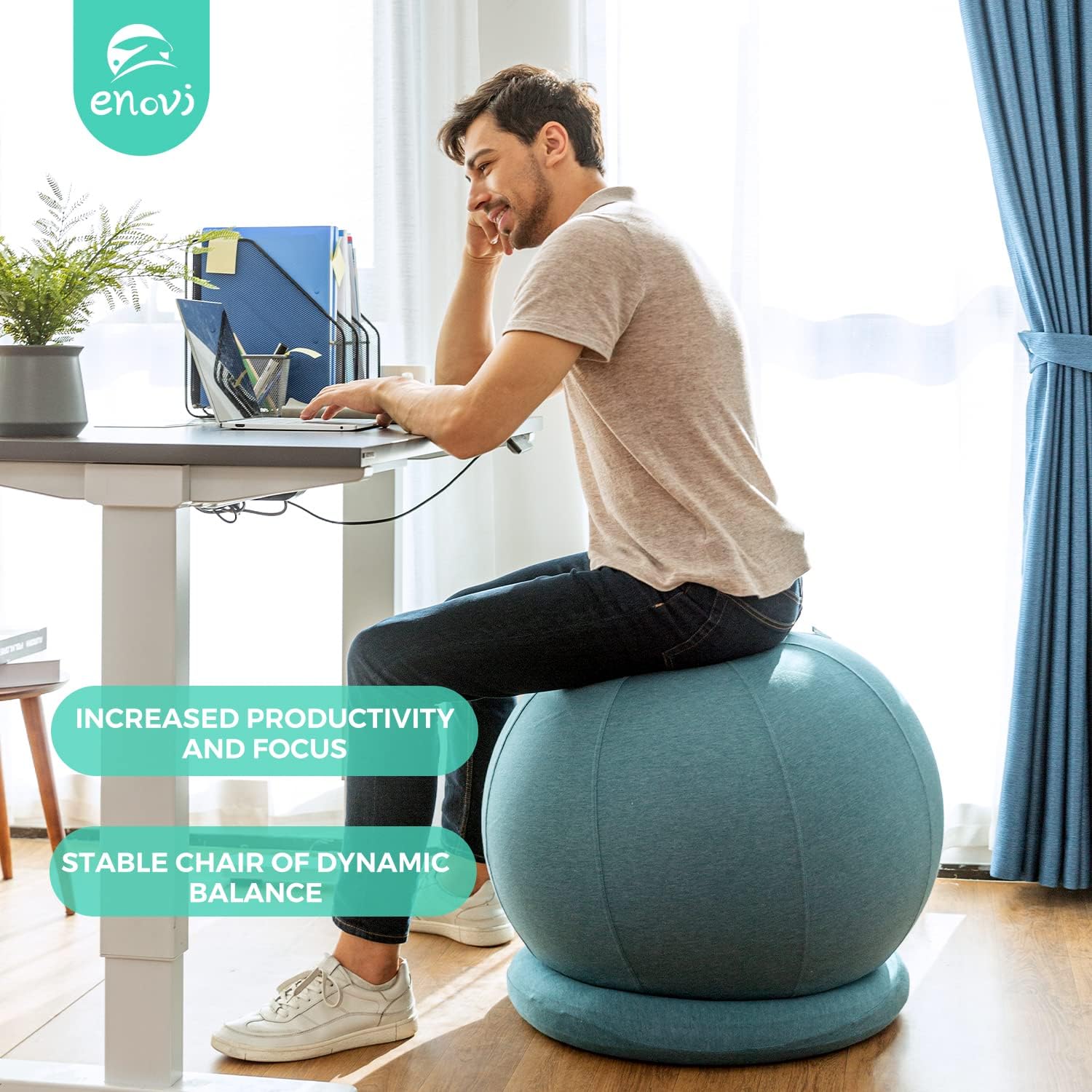 Yoga Balance Ball Office Chair