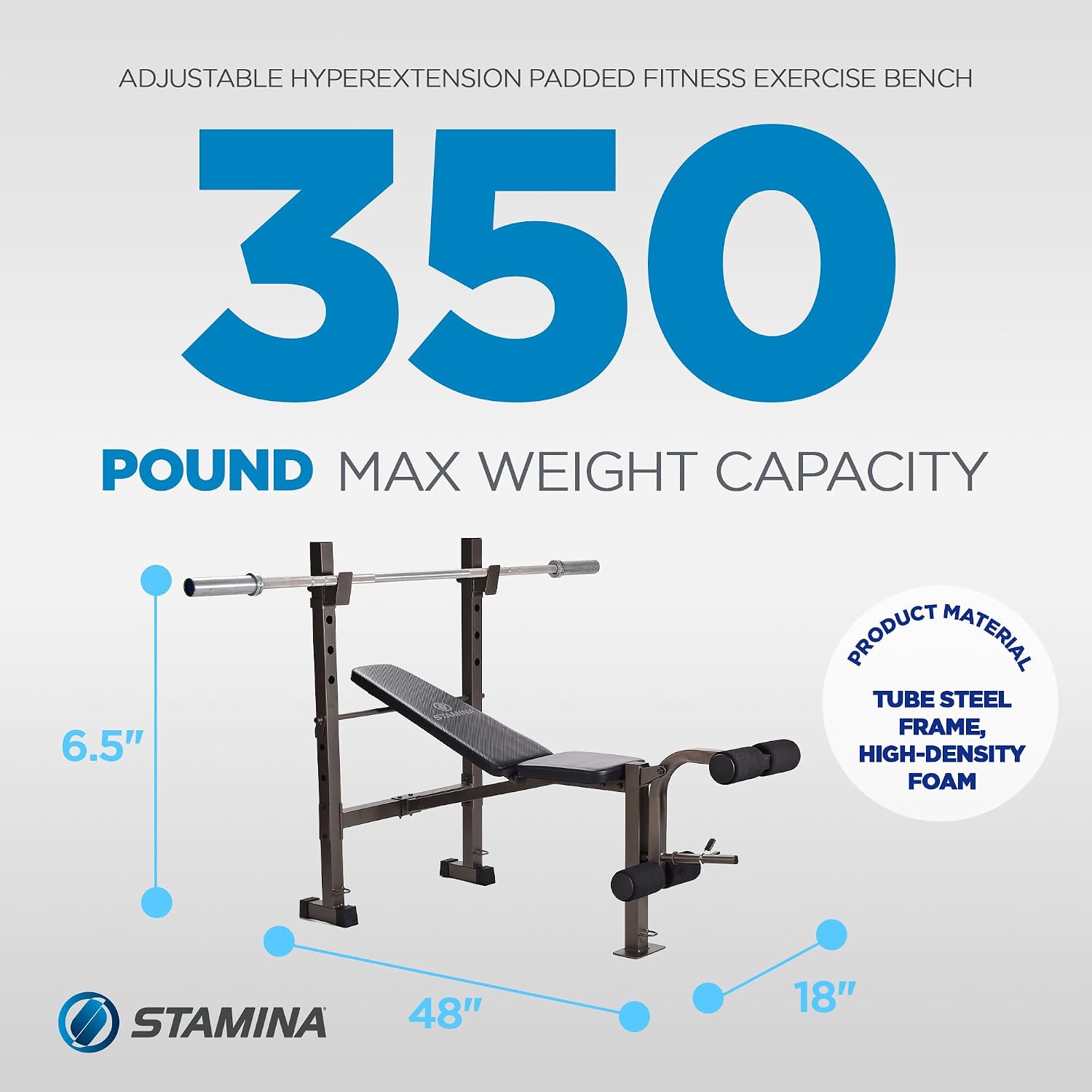 Black Weight Bench Barbell Rack Combo
