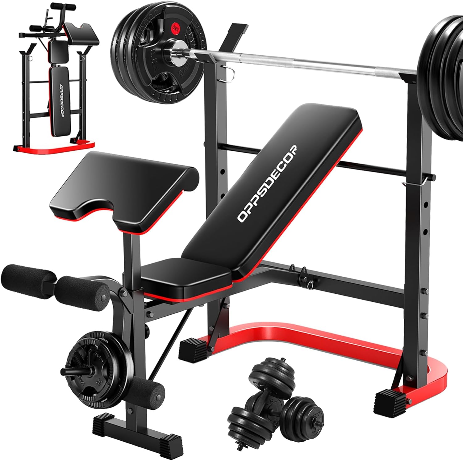 6-in-1 Foldable Adjustable Weight Bench