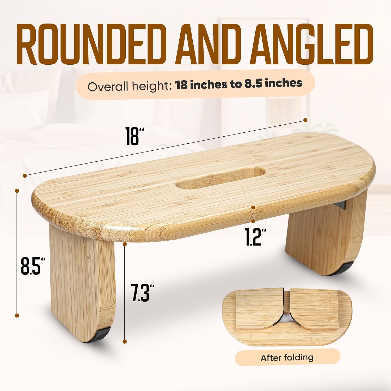 Rocking Bamboo Folding Meditation Bench