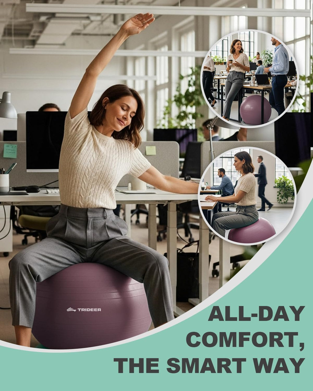 Office Yoga Stability Ball Chair