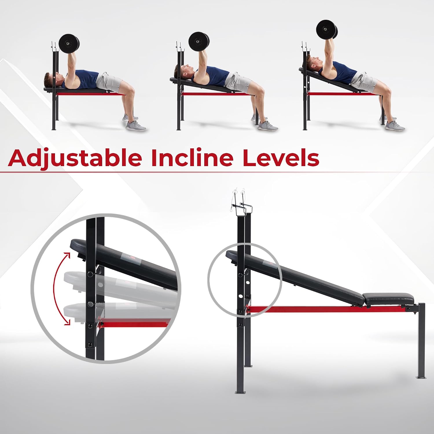 Multi-Function Weight Bench with Squat Rack