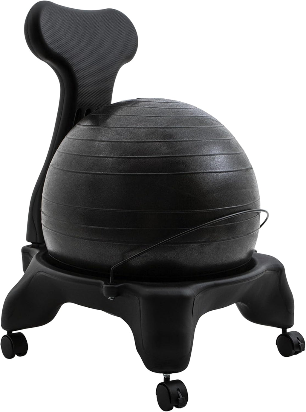 Black Wheeled FitPro Balance Ball Chair