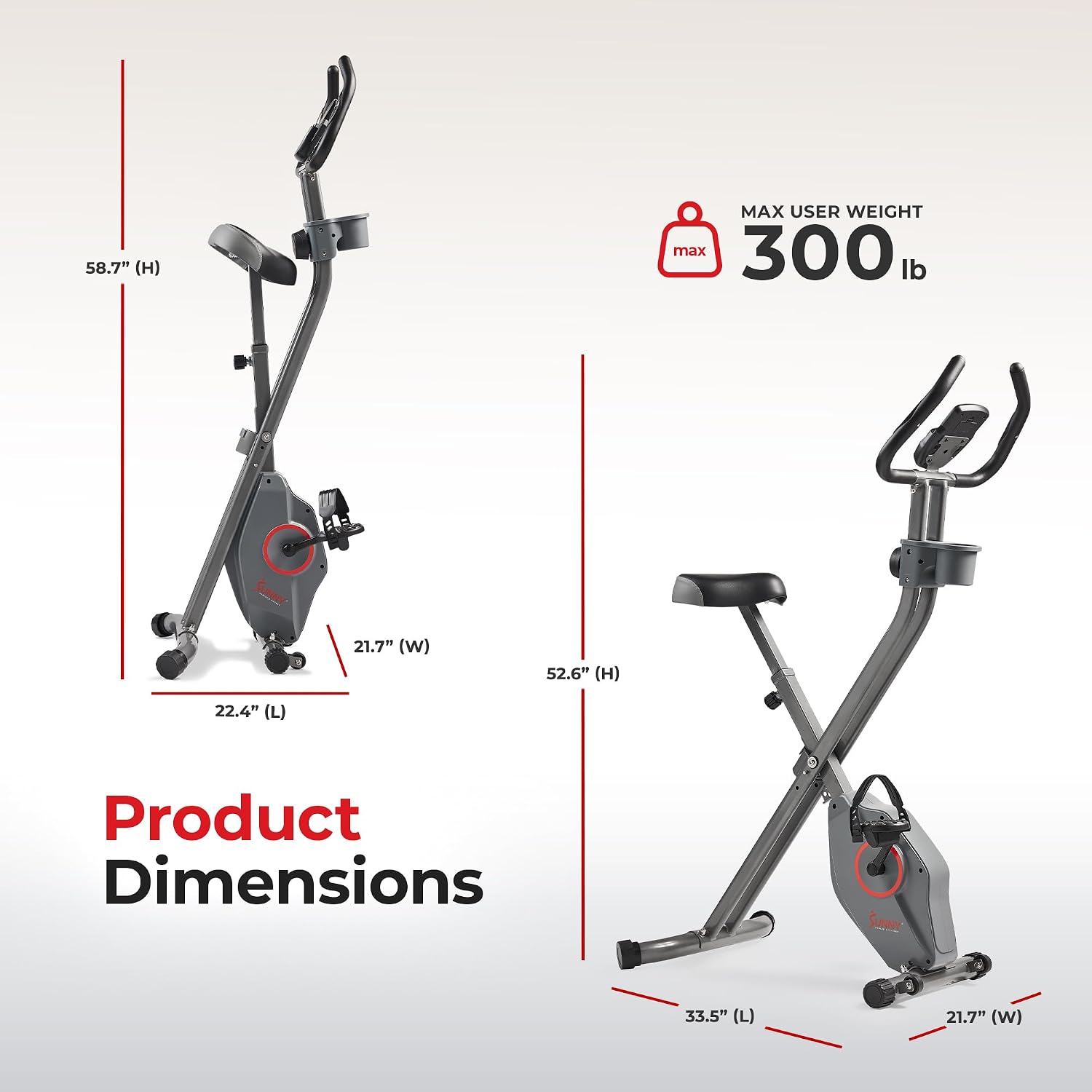 Bluetooth Foldable X-Bike with SunnyFit App