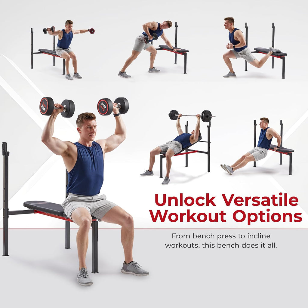 Multi-Function Weight Bench with Squat Rack