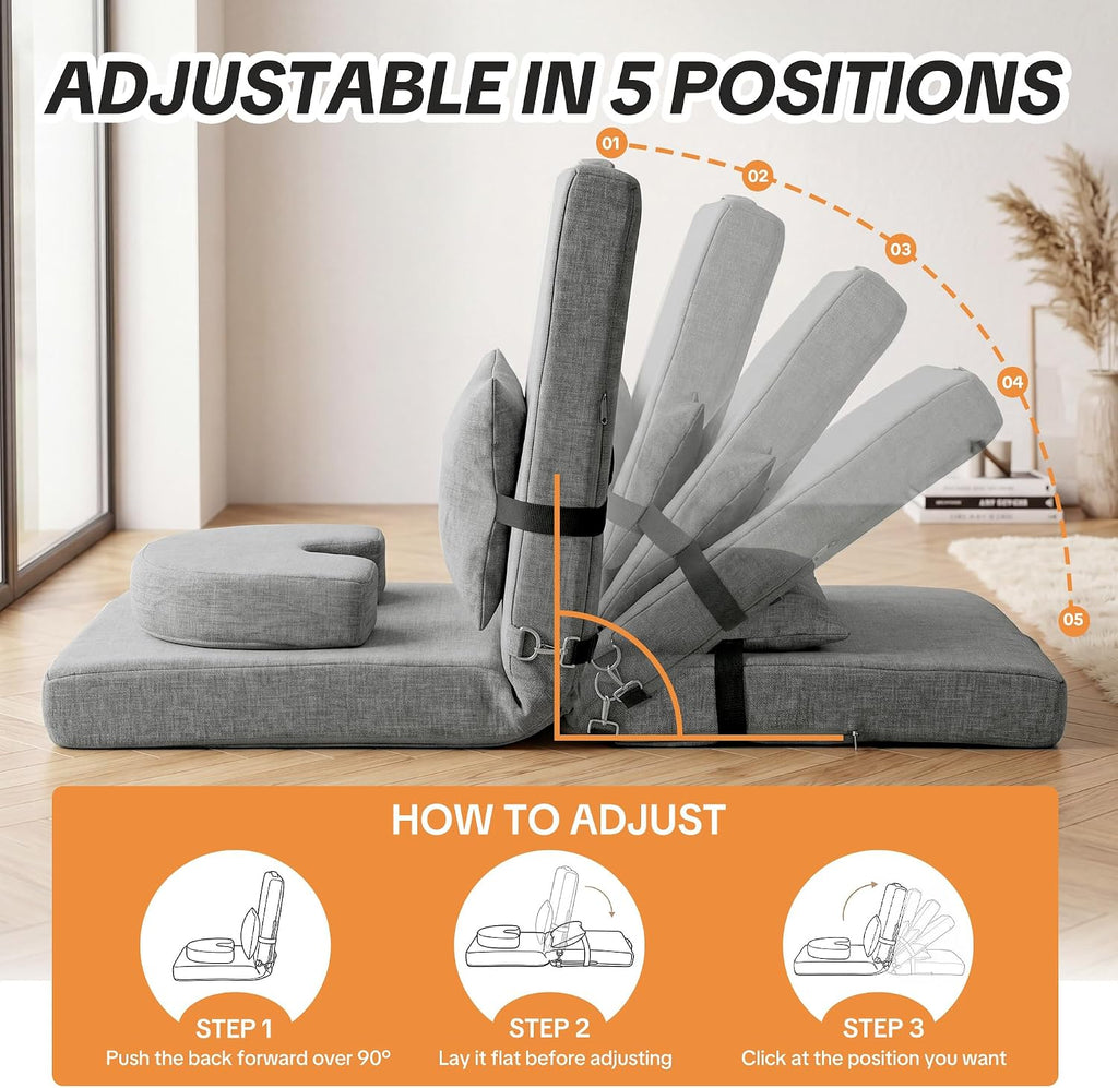 Adjustable Foldable Floor Meditation Chair