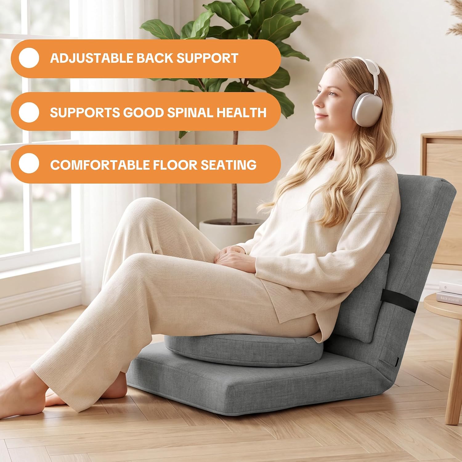 Adjustable Foldable Floor Meditation Chair
