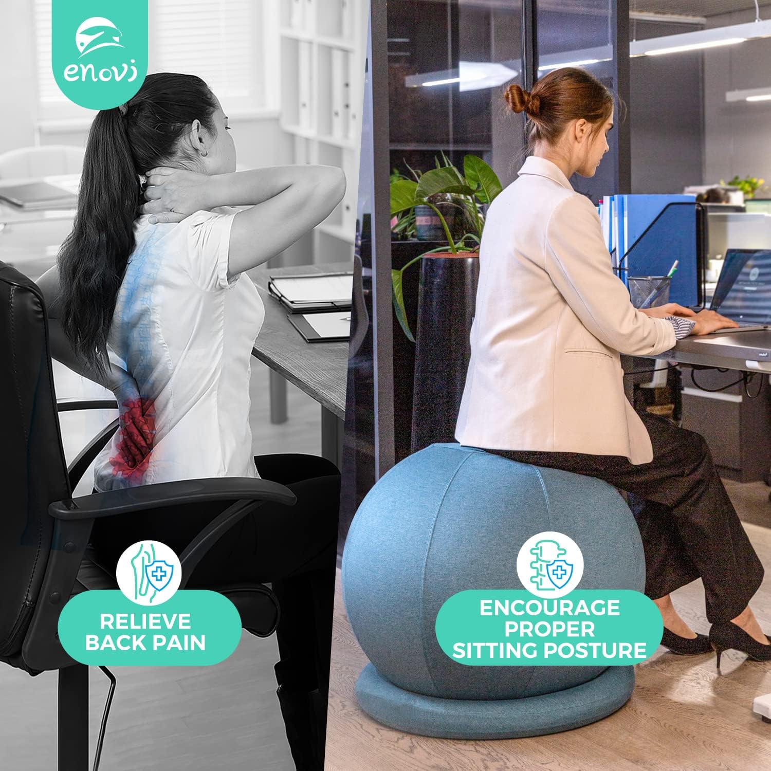 Yoga Balance Ball Office Chair