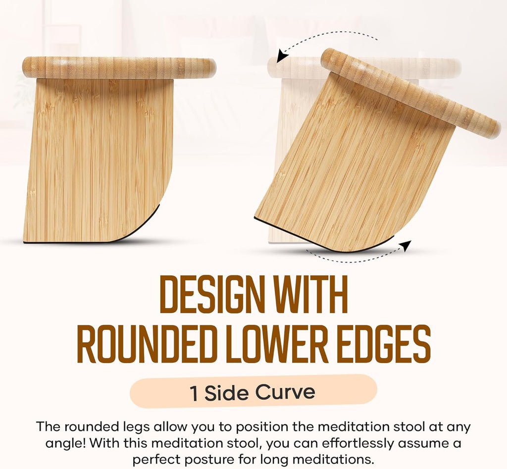 Rocking Bamboo Folding Meditation Bench